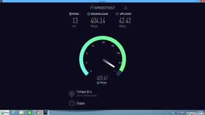 internet snelheid 2018 Ziggo LB